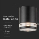 Aplique Solar V-TAC - IP54 - Negro - 70 Lumens - 3000K - Pack de 4-extra-5.webp