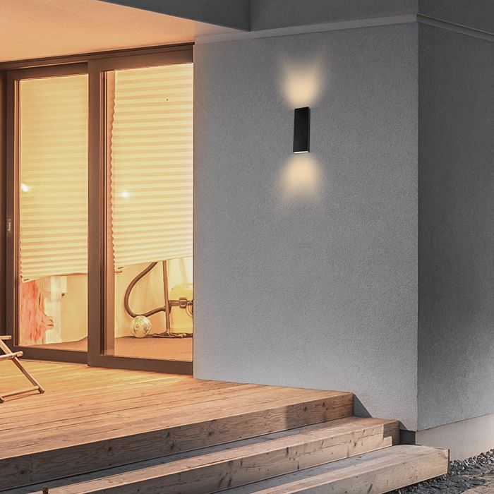 Aplique LED rectangular V-TAC - 140lm/w - IP65 Estanco - Negro - 8W - 1120 Lumens - 4000K-extra-1.webp