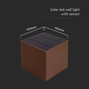 Aplique Solar Sensor V-TAC - Impermeable IP65 - Corten - 9W- 800 Lumens - 3IN1-extra-3.webp