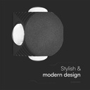 V-TAC Aplique LED Redondo - IP54 - Negro - 4W - 390 Lumens - 4000K-extra-3.webp