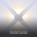 V-TAC Aplique LED Redondo - IP54 - Blanco - 4W - 390 Lumens - 4000K-extra-5.webp