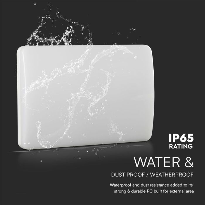 V-TAC LED Luz de Pared - Casa No. Luces - Samsung - IP65 Impermeable - Blanco - 12W - 1100 Lúmenes - 4000K-extra-5.webp