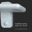 V-TAC Sensor Solar Luz de Pared - IP65 Impermeable - Blanco - 15W- 2000 Lumens - 6000K + 4000K-extra-7.webp