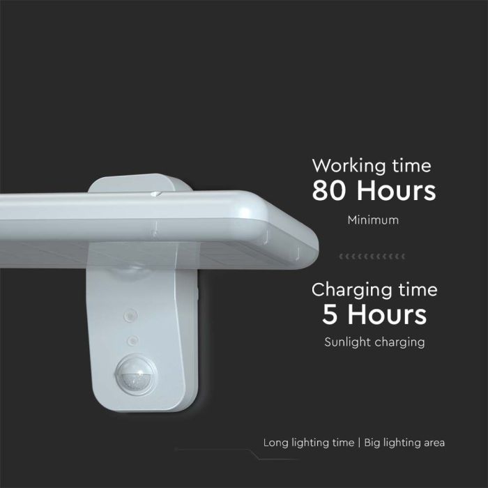 V-TAC Sensor Solar Luz de Pared - IP65 Impermeable - Blanco - 15W- 2000 Lumens - 6000K + 4000K-extra-9.webp