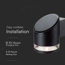 V-TAC Aplique Solar - IP54 - Cuerpo Negro - 70 Lumens - 3000K-extra-4.webp