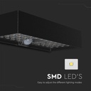 V-TAC Sensor Solar Luz de Pared - IP65 Impermeable - Cuerpo Negro - 900 Lumens - 4000K-extra-3.webp