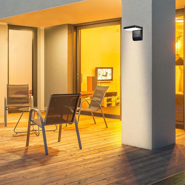 Aplique LED Giratorio V-TAC - IP65 Impermeable - Negro - 17W - 2520 Lumens - 3000K-extra-2.webp