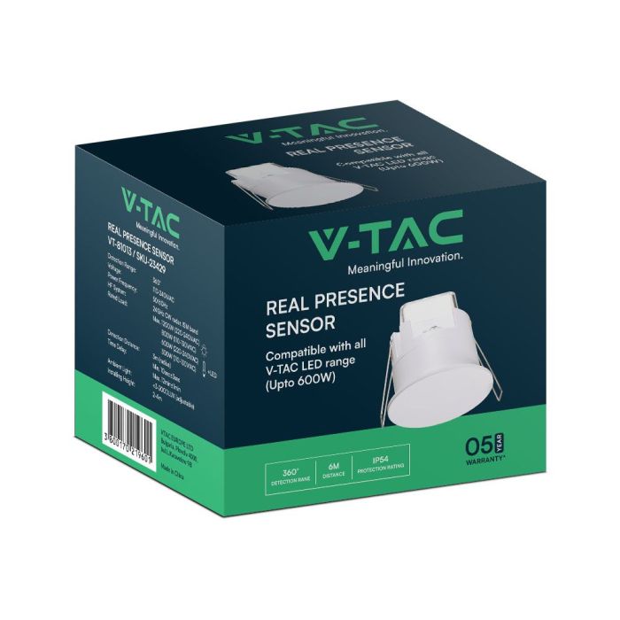 Detectores de movimiento V-TAC Real Presence - IP54 - Blanco-extra-5.webp