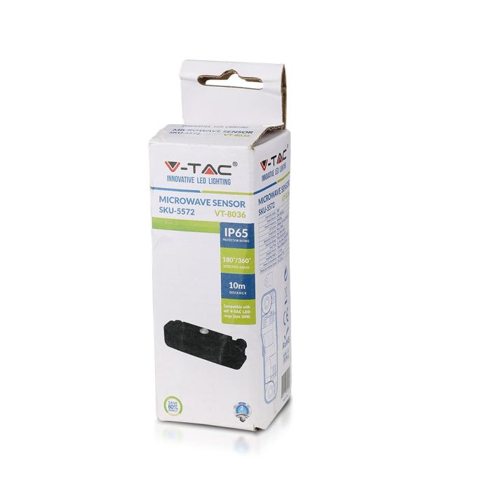 Sensor de movimiento por microondas V-TAC - IP65 resistente al agua-extra-6.webp