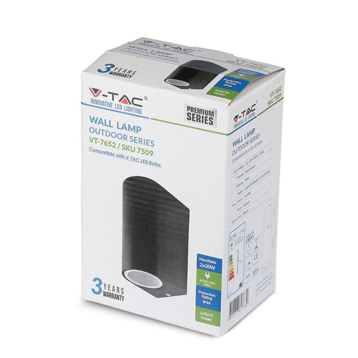 V-TAC Aplique Exterior - UP - Down - Accesorios de Pared - Soporte GU10 - IP54 - Blanco-extra-5.webp