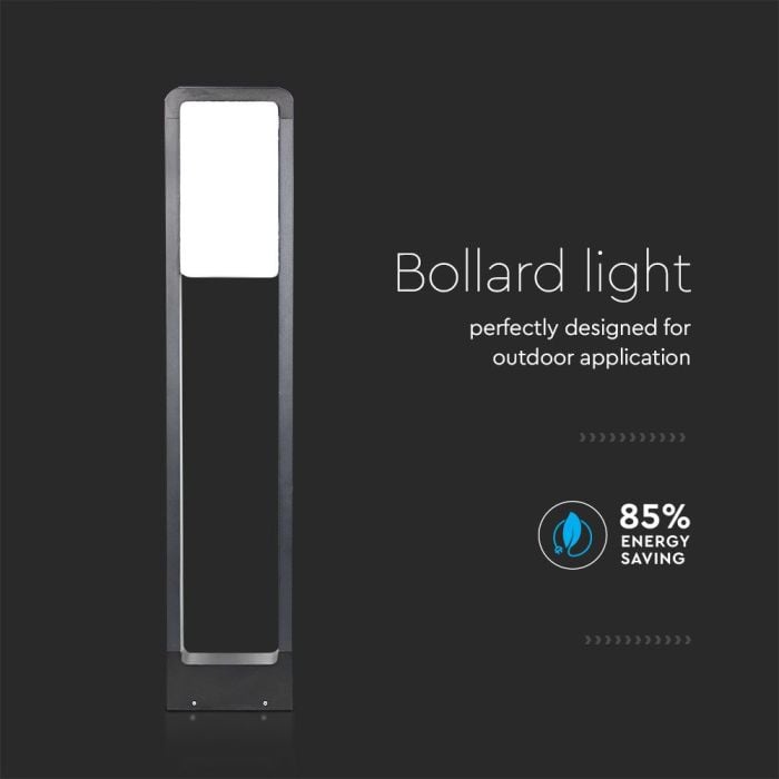 Lámpara de Bolardo de Exterior - Samsung - IP65 Impermeable - Negra - 10W - 650 Lumens - 6400K-extra-6.webp