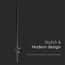 V-TAC LED Aplique Moderno - IP65 Impermeable - Cuerpo Negro - 12W - 1590 Lumens - 4000K-extra-4.webp