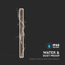 V-TAC LED Aplique Moderno - IP65 Impermeable - Cuerpo Corten - 17W- 2330 Lumens - 4000K-extra-6.webp