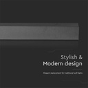 V-TAC LED Aplique Moderno - IP65 Impermeable - Cuerpo Negro - 23W - 3150 Lumens - 4000K-extra-4.webp