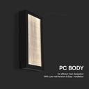 V-TAC LED Aplique Moderno - IP65 Impermeable - Cuerpo Negro - 20W - 2300 Lumens - 3000K-extra-3.webp