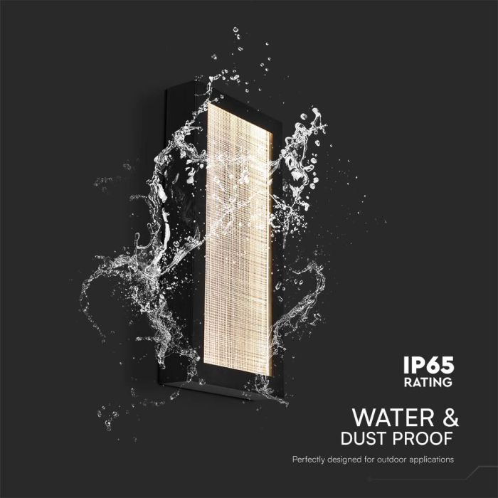 V-TAC LED Aplique Moderno - IP65 Impermeable - Cuerpo Negro - 20W - 2300 Lumens - 3000K-extra-5.webp