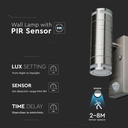 V-TAC Lámpara de Pared Exterior - UP - Down - Accesorios de Pared - Soporte GU10 - IP44 - Acero Inoxidable-extra-5.webp