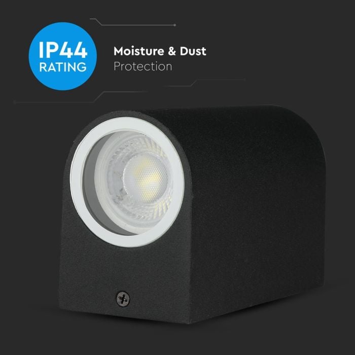 V-TAC Aplique Exterior - UP - Down - Accesorios de Pared - Soporte GU10 - IP44 - Negro-extra-7.webp