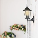 V-TAC Aplique Exterior - Up - Soporte E27 - IP44 - Negro Mate-extra-2.webp