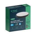 V-TAC LED Plafón redondo - Samsung - Sensor - IP44 - Negro - 24W- 2500 Lumens - 4000K - 350MM-extra-9.webp