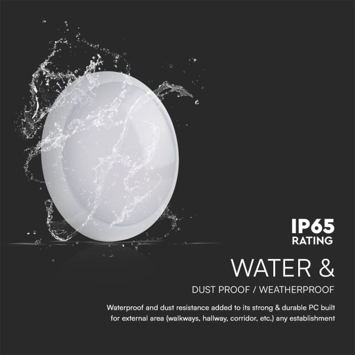 Luz de Cúpula Redonda LED - Mamparo - Samsung - 130lm/w - IP65 Impermeable - 20W - 2600 Lumens - 3IN1-extra-7.webp