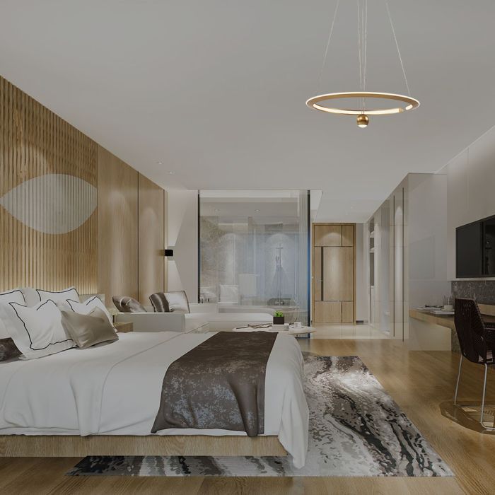 V-TAC Lámpara de techo de diseño - IP20 - Brush Gold - 45W- 5500 Lumens - 4000K-extra-2.webp