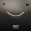 V-TAC Lámpara de techo de diseño - IP20 - Marrón - 12W - 1440 Lumens - 3000K-extra-4.webp