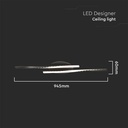 V-TAC Lámpara de techo de diseño - IP20 - Cuerpo negro - 12W - 1280 Lumens - 3000K-extra-3.webp