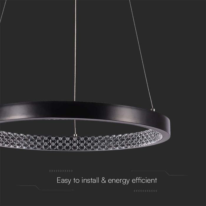 V-TAC Lámpara de techo de diseño - IP20 - Cuerpo negro - 19W- 2160 Lumens - 4000K-extra-4.webp