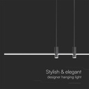 V-TAC Lámpara de techo de diseño - IP20 - Cuerpo negro - 19W- 2160 Lumens - 3000K-extra-5.webp