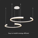 V-TAC Lámpara de Techo de Diseño - IP20 - Cuerpo Blanco - 48W- 5150 Lumens - 3000K-extra-4.webp