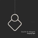 V-TAC Lámpara de Techo de Diseño - IP20 - Cuerpo Blanco - 12W - 1300 Lumens - 4000K-extra-5.webp