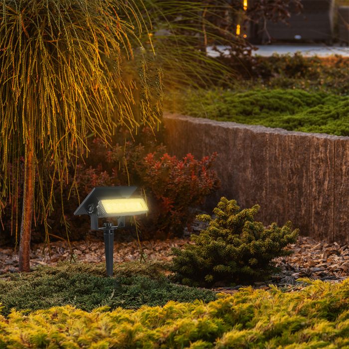 Luz Solar para Jardín V-TAC - IP65 Impermeable - Negra - 80 Lumens - 3000K-extra-1.webp