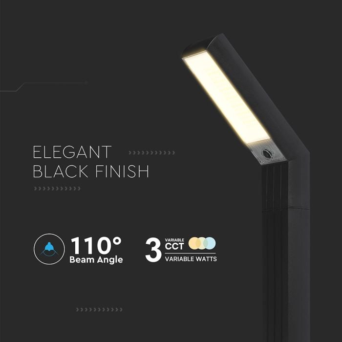 V-TAC Solar Pica de luz - IP65 Impermeable - Negro - 80 Lumens - 3IN1-extra-4.webp