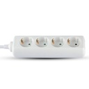 Adaptadores y tomas V-TAC - 4 vías - Alargadera - IP20 - Blanco - Cable de 1,5 m-extra-6.webp