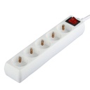 V-TAC Adaptadores y Tomas de Corriente - 5 Vías - Toma de Extensión para Interruptor - IP20 - Blanco - 5m de Cable-extra-9.webp