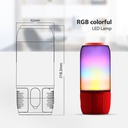 Altavoz Bluetooth V-TAC - IP20 - Rojo - 6W - RGB-extra-4.webp
