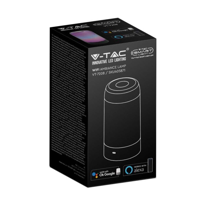 V-TAC Smart LED Lámpara - Ambiance - Negro - RGB - 8W-extra-8.webp