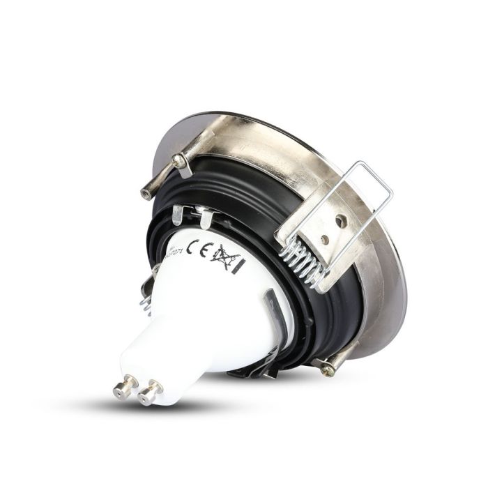 V-TAC LED Aro redondo - Empotrable - GU10 - IP20 - Níquel satinado-extra-8.webp