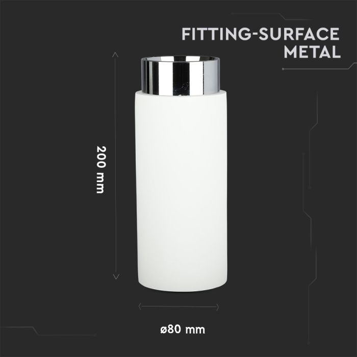 V-TAC LED Aro de yeso - Accesorios de Superficie - GU10 - IP20 - Blanco + Cromo-extra-3.webp