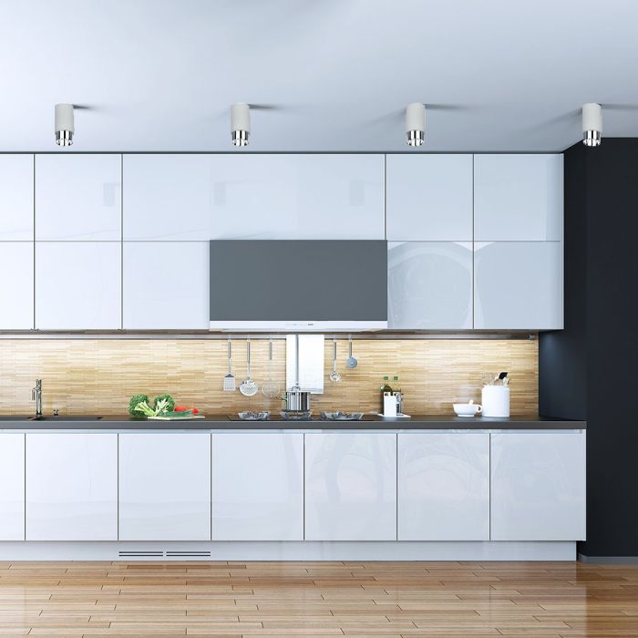 V-TAC Aro de yeso / hormigón LED - Accesorios de Superficie - GU10 - IP20 - Gris + Cromo-extra-1.webp