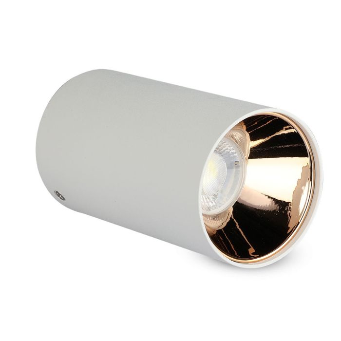 V-TAC LED Aro redondo - Accesorios de Superficie - GU10 - IP20 - Blanco + Oro Rosa-extra-5.webp