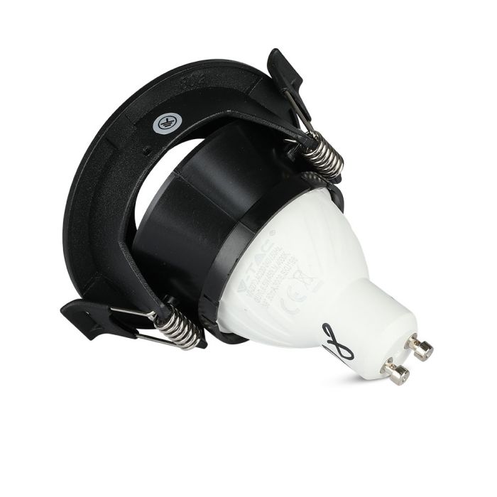 V-TAC LED Aro redondo - Empotrable - GU10 - IP20 - Negro + Negro-extra-6.webp