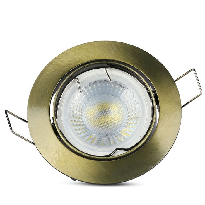 V-TAC LED Aro redondo  - Empotrable - GU10 - IP20 - Oro-extra-6.webp