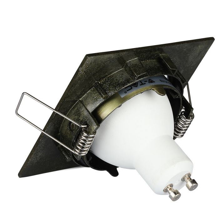 V-TAC Aro cuadrado LED - Empotrable - GU10 - IP20 - Oro-extra-11.webp