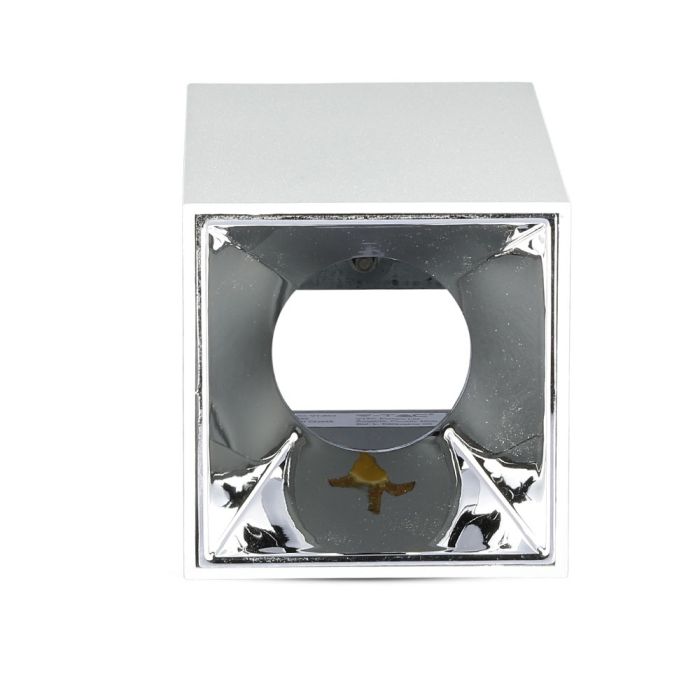 V-TAC Aro cuadrado LED - Accesorios de Superficie - GU10 - IP20 - Blanco + Cromo-extra-7.webp