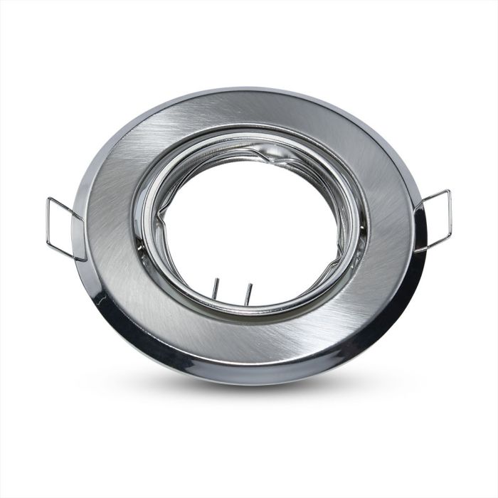 V-TAC LED Aro redondo - Empotrable - GU10 - IP20 - Níquel Satinado  - Pack de 2-extra-1.webp