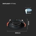 V-TAC LED Aro redondo - Empotrable - GU10 - IP20 - Negro-extra-2.webp