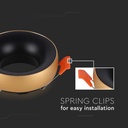 V-TAC LED Aro redondo  - Empotrables - GU10 - IP20 - Oro + Negro-extra-4.webp