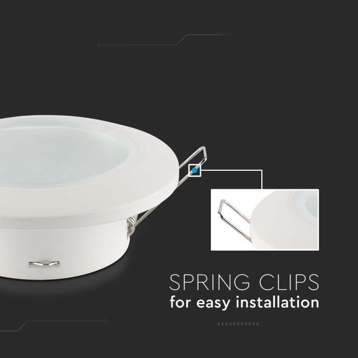 V-TAC LED Aro - Empotrables - GU10 - IP44 - Blanco-extra-4.webp